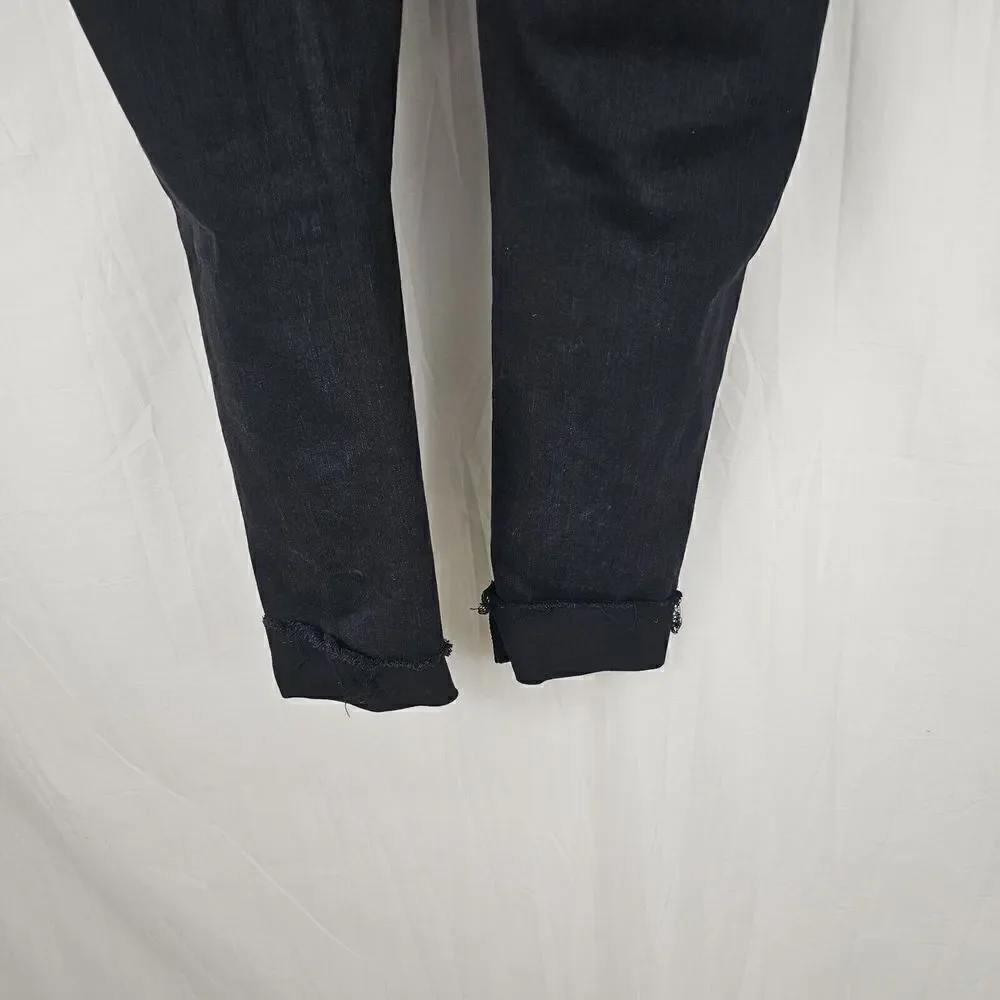 Judy Blue Black, Mid-Rise Destroyed Slim Fit - JB88137 Women's Size 15/32 - Picture 7 of 11